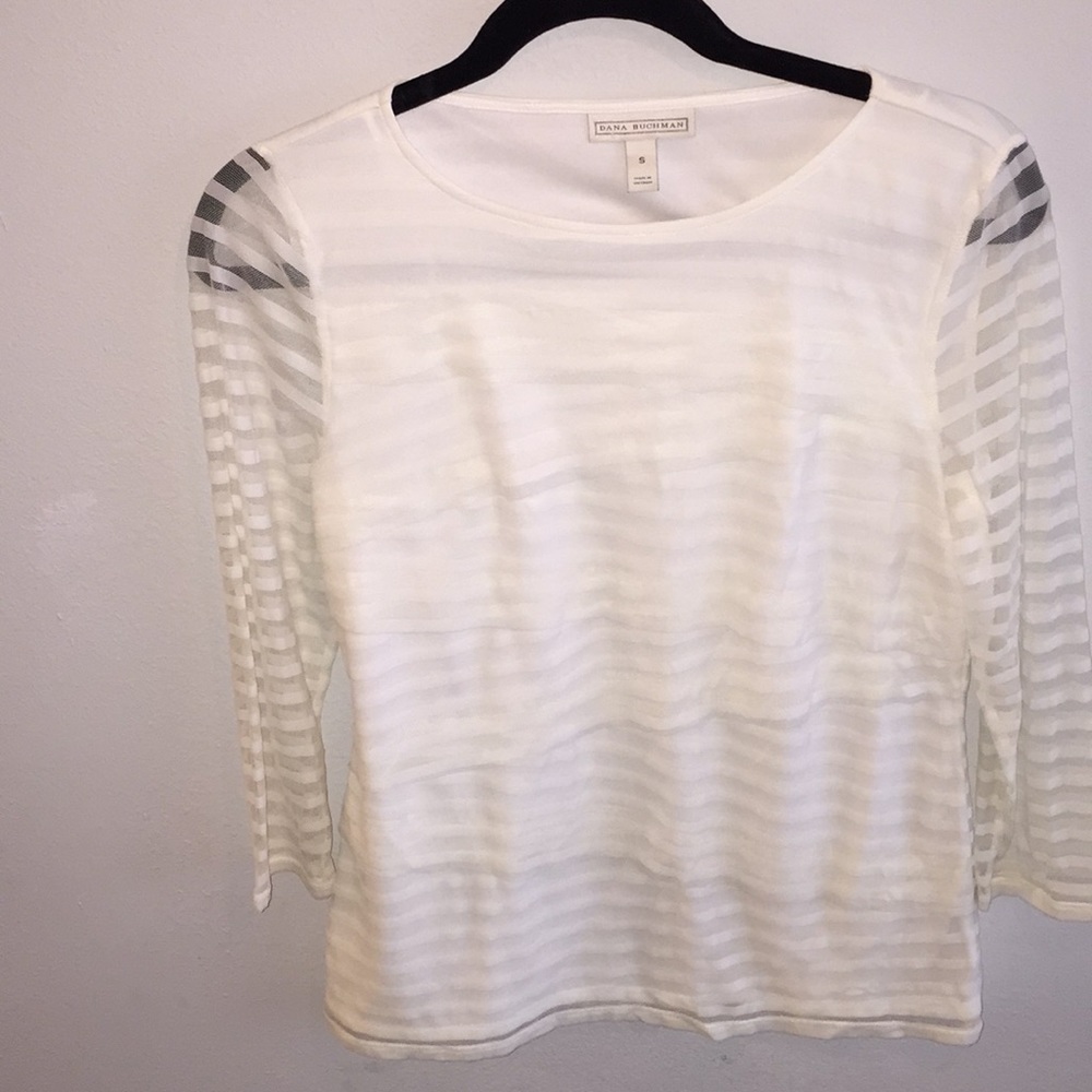 White ruffle top